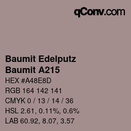 カラーコード: Baumit Edelputz - Baumit A215 | qconv.com