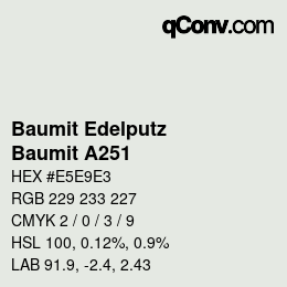 カラーコード: Baumit Edelputz - Baumit A251 | qconv.com