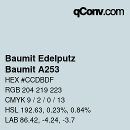 カラーコード: Baumit Edelputz - Baumit A253 | qconv.com