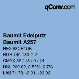 カラーコード: Baumit Edelputz - Baumit A257 | qconv.com