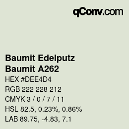 カラーコード: Baumit Edelputz - Baumit A262 | qconv.com