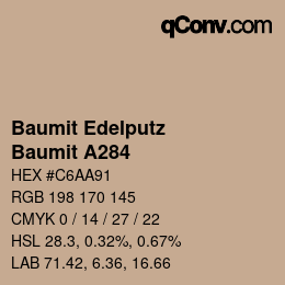 カラーコード: Baumit Edelputz - Baumit A284 | qconv.com