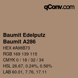 カラーコード: Baumit Edelputz - Baumit A286 | qconv.com