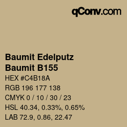 カラーコード: Baumit Edelputz - Baumit B155 | qconv.com