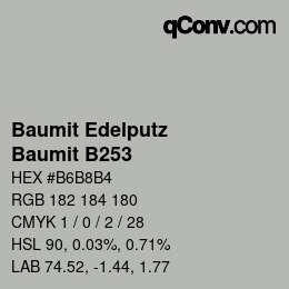 カラーコード: Baumit Edelputz - Baumit B253 | qconv.com