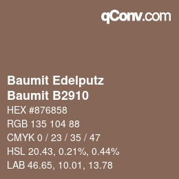 カラーコード: Baumit Edelputz - Baumit B2910 | qconv.com