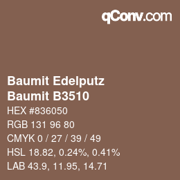 カラーコード: Baumit Edelputz - Baumit B3510 | qconv.com