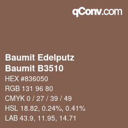 カラーコード: Baumit Edelputz - Baumit B3510 | qconv.com