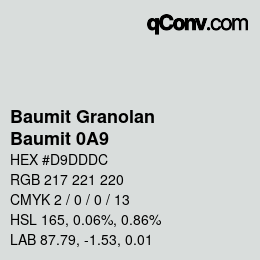 Farbcode: Baumit Granolan - Baumit 0A9 | qconv.com