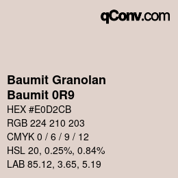 Farbcode: Baumit Granolan - Baumit 0R9 | qconv.com