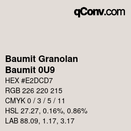 Código de color: Baumit Granolan - Baumit 0U9 | qconv.com