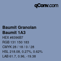 Código de color: Baumit Granolan - Baumit 1A3 | qconv.com