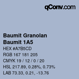 Farbcode: Baumit Granolan - Baumit 1A5 | qconv.com