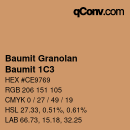 Código de color: Baumit Granolan - Baumit 1C3 | qconv.com