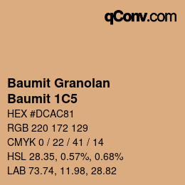 カラーコード: Baumit Granolan - Baumit 1C5 | qconv.com