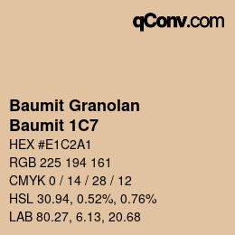 Código de color: Baumit Granolan - Baumit 1C7 | qconv.com
