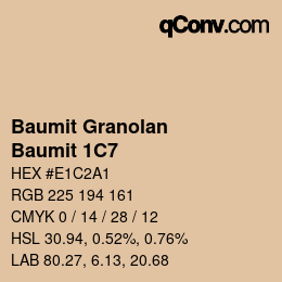 Código de color: Baumit Granolan - Baumit 1C7 | qconv.com