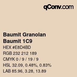 カラーコード: Baumit Granolan - Baumit 1C9 | qconv.com