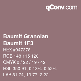 カラーコード: Baumit Granolan - Baumit 1F3 | qconv.com