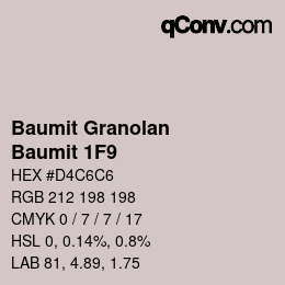 Farbcode: Baumit Granolan - Baumit 1F9 | qconv.com