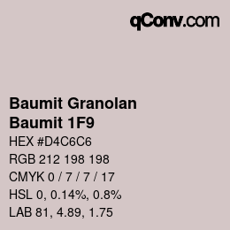 カラーコード: Baumit Granolan - Baumit 1F9 | qconv.com