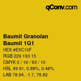 Código de color: Baumit Granolan - Baumit 1G1 | qconv.com