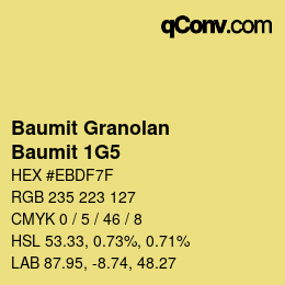 カラーコード: Baumit Granolan - Baumit 1G5 | qconv.com