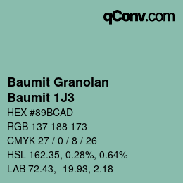 Farbcode: Baumit Granolan - Baumit 1J3 | qconv.com