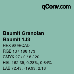 カラーコード: Baumit Granolan - Baumit 1J3 | qconv.com