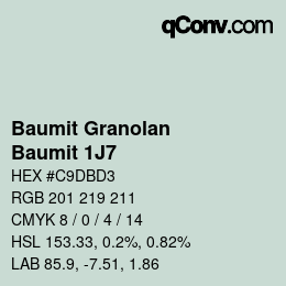 Farbcode: Baumit Granolan - Baumit 1J7 | qconv.com