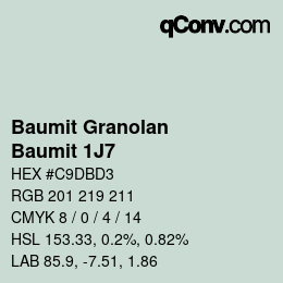 Código de color: Baumit Granolan - Baumit 1J7 | qconv.com