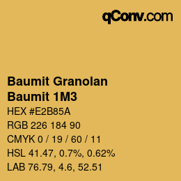 Código de color: Baumit Granolan - Baumit 1M3 | qconv.com