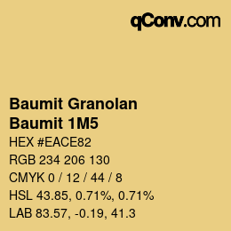 Farbcode: Baumit Granolan - Baumit 1M5 | qconv.com