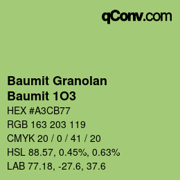 Código de color: Baumit Granolan - Baumit 1O3 | qconv.com