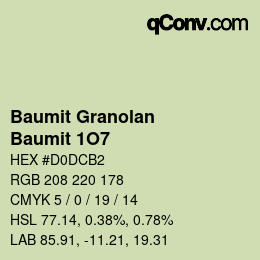 Código de color: Baumit Granolan - Baumit 1O7 | qconv.com
