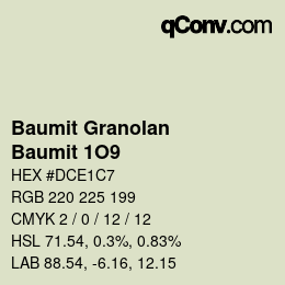 Código de color: Baumit Granolan - Baumit 1O9 | qconv.com