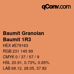 Código de color: Baumit Granolan - Baumit 1R3 | qconv.com