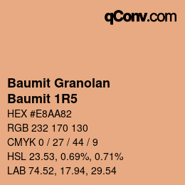 Code couleur: Baumit Granolan - Baumit 1R5 | qconv.com