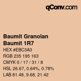 Código de color: Baumit Granolan - Baumit 1R7 | qconv.com