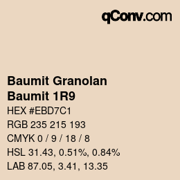 Código de color: Baumit Granolan - Baumit 1R9 | qconv.com