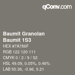 Farbcode: Baumit Granolan - Baumit 1S3 | qconv.com
