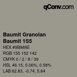 Código de color: Baumit Granolan - Baumit 1S5 | qconv.com