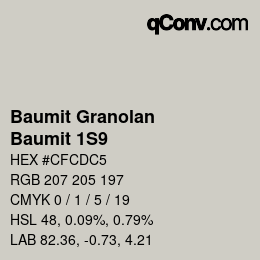 Código de color: Baumit Granolan - Baumit 1S9 | qconv.com