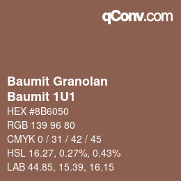 カラーコード: Baumit Granolan - Baumit 1U1 | qconv.com