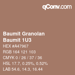 Farbcode: Baumit Granolan - Baumit 1U3 | qconv.com