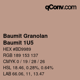 カラーコード: Baumit Granolan - Baumit 1U5 | qconv.com