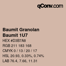 カラーコード: Baumit Granolan - Baumit 1U7 | qconv.com