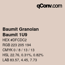 カラーコード: Baumit Granolan - Baumit 1U9 | qconv.com