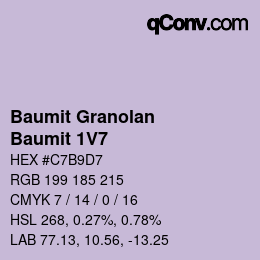 Farbcode: Baumit Granolan - Baumit 1V7 | qconv.com