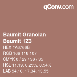 カラーコード: Baumit Granolan - Baumit 1Z3 | qconv.com